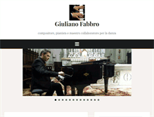 Tablet Screenshot of giulianofabbro.it